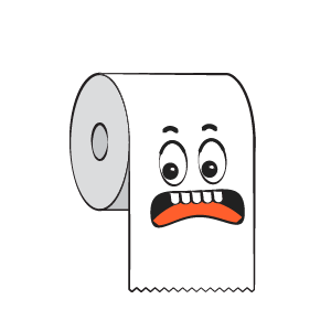 Toilet Paper Feeling Sticker messages sticker-0