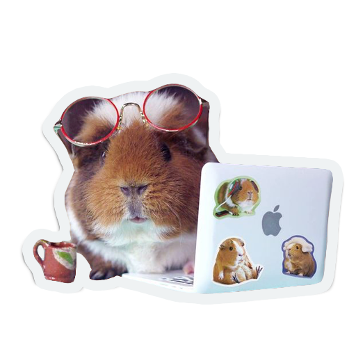 cute furry animal friends messages sticker-0