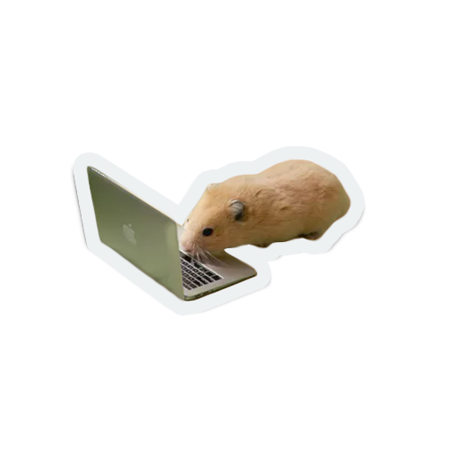 cute furry animal friends messages sticker-7