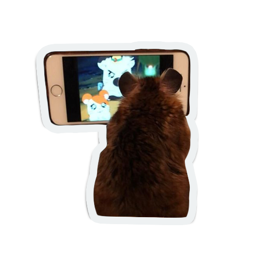 cute furry animal friends messages sticker-4