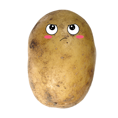 Po-Face!: Kawaii Potato Emoji messages sticker-7