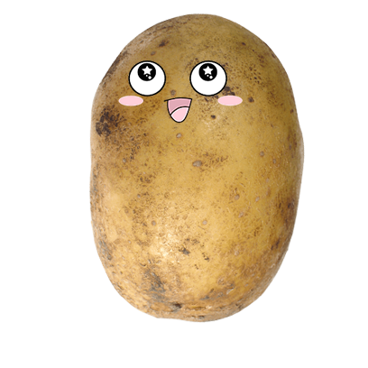 Po-Face!: Kawaii Potato Emoji messages sticker-4