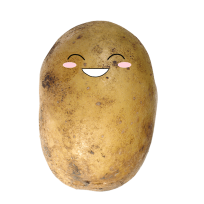 Po-Face!: Kawaii Potato Emoji messages sticker-9