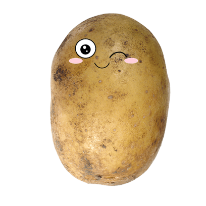 Po-Face!: Kawaii Potato Emoji messages sticker-2