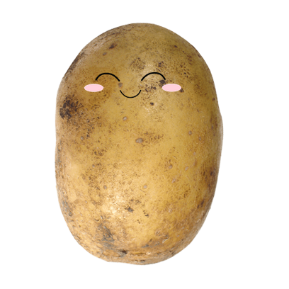 Po-Face!: Kawaii Potato Emoji messages sticker-6
