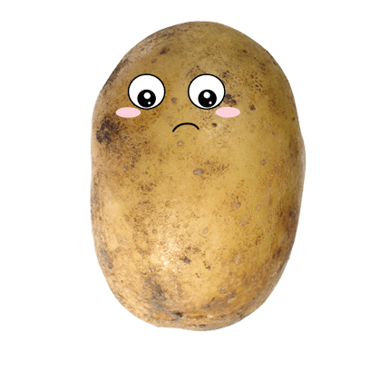 Po-Face!: Kawaii Potato Emoji messages sticker-3