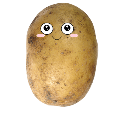Po-Face!: Kawaii Potato Emoji messages sticker-0