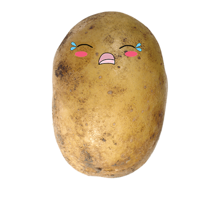 Po-Face!: Kawaii Potato Emoji messages sticker-5