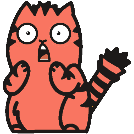Red Pu The Amazing Cat Sticker messages sticker-8