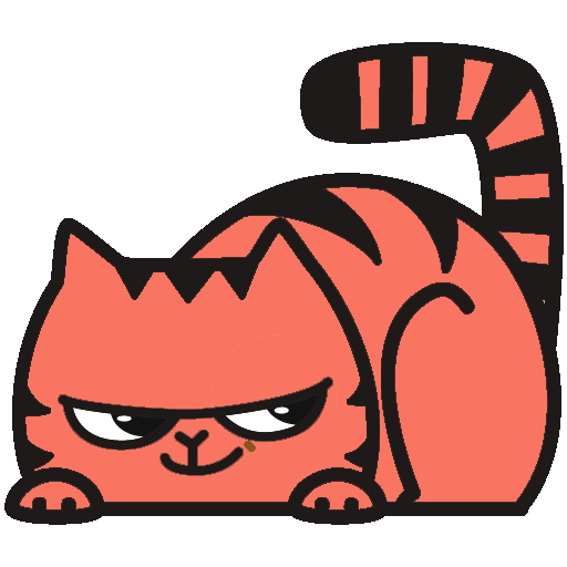 Red Pu The Amazing Cat Sticker messages sticker-4