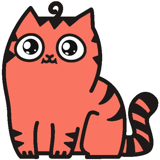 Red Pu The Amazing Cat Sticker messages sticker-7