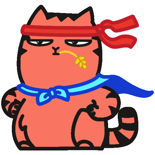 Red Pu The Amazing Cat Sticker messages sticker-11