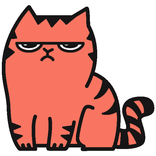 Red Pu The Amazing Cat Sticker messages sticker-0
