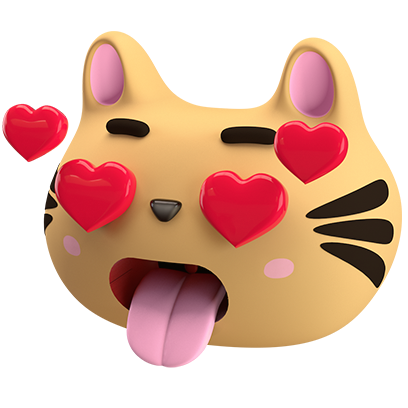 Max - 3D Cat Sticker Pack messages sticker-3