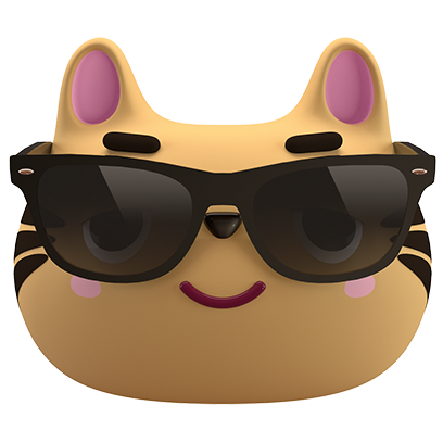 Max - 3D Cat Sticker Pack messages sticker-0