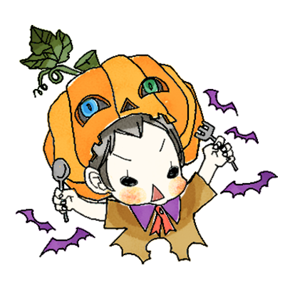 スーパーねねにゃん ハロウィンステッカー messages sticker-0