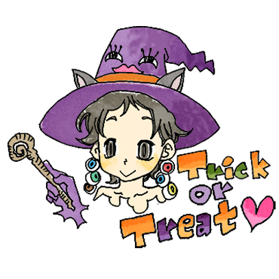 スーパーねねにゃん ハロウィンステッカー messages sticker-2