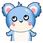 Happy koala sticker messages sticker-0