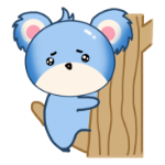 Happy koala sticker messages sticker-8