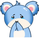 Happy koala sticker messages sticker-3
