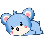 Happy koala sticker messages sticker-6