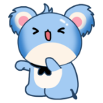 Happy koala sticker messages sticker-10