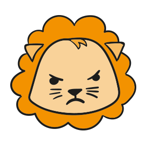 Lion cute emoji messages sticker-6
