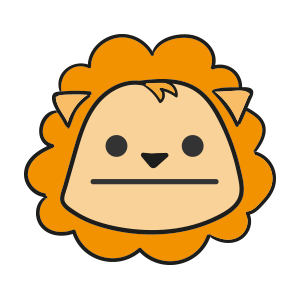 Lion cute emoji messages sticker-11