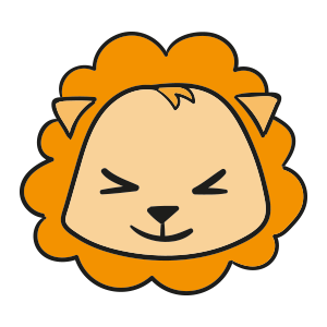 Lion cute emoji messages sticker-3