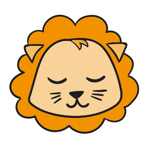 Lion cute emoji messages sticker-5