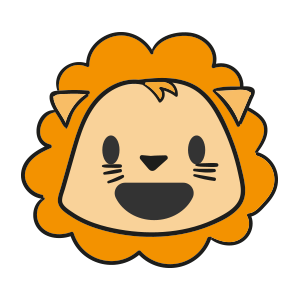 Lion cute emoji messages sticker-9