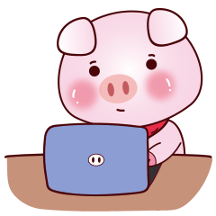 Pink Pig messages sticker-2