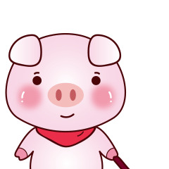 Pink Pig messages sticker-1