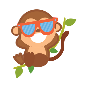 funny monkey sticker 2019 messages sticker-9