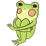 Cute frog sticker messages sticker-2