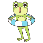 Cute frog sticker messages sticker-0