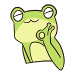 Cute frog sticker messages sticker-7