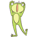 Cute frog sticker messages sticker-6