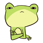 Cute frog sticker messages sticker-8