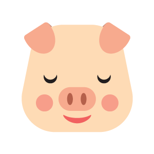 pig cute emoji face messages sticker-10