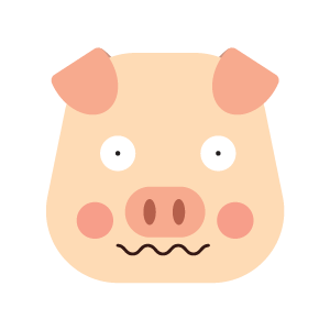pig cute emoji face messages sticker-0