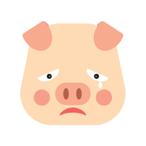 pig cute emoji face messages sticker-9