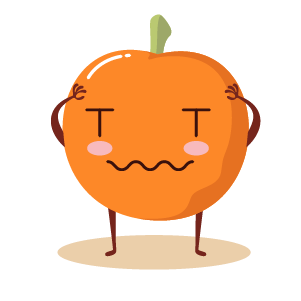 oranges fruit emoji 2019 messages sticker-1