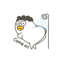 Lucky duckling messages sticker-9
