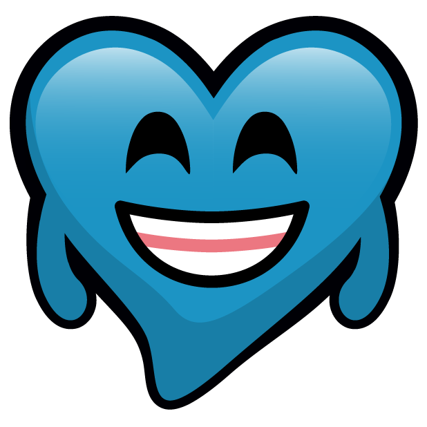Blue Hearts stickers messages sticker-3