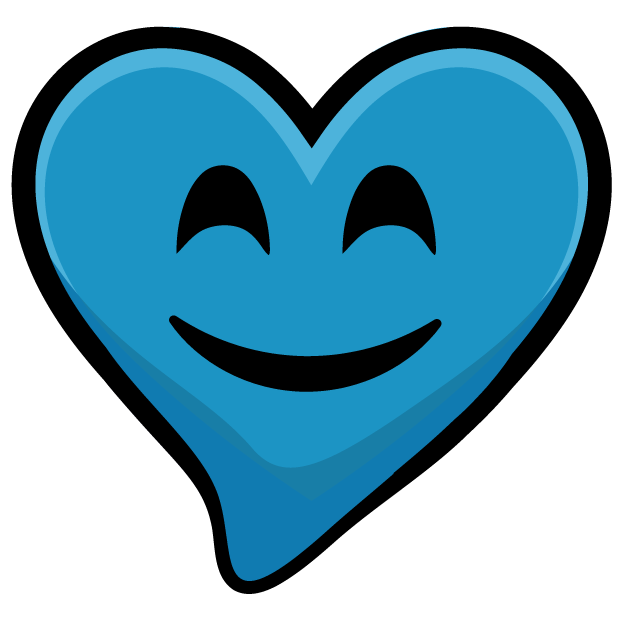 Blue Hearts stickers messages sticker-9