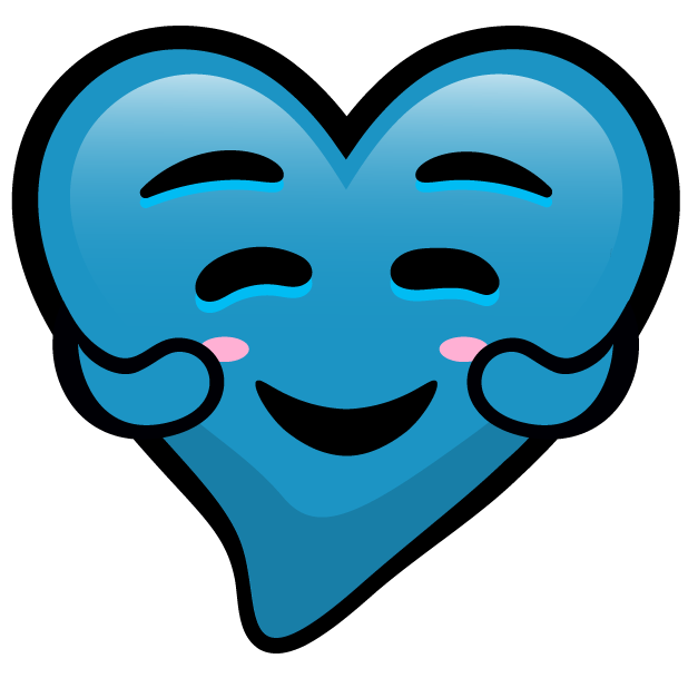 Blue Hearts stickers messages sticker-8