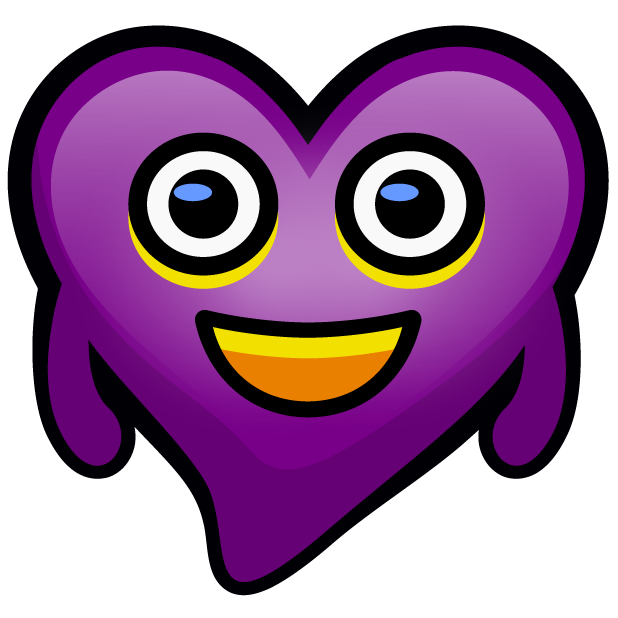 Purple Hearts stickers messages sticker-1