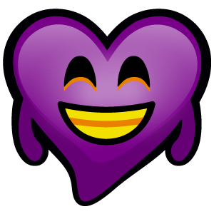 Purple Hearts stickers messages sticker-3