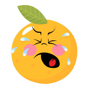 Orange stickers app 2020 messages sticker-9